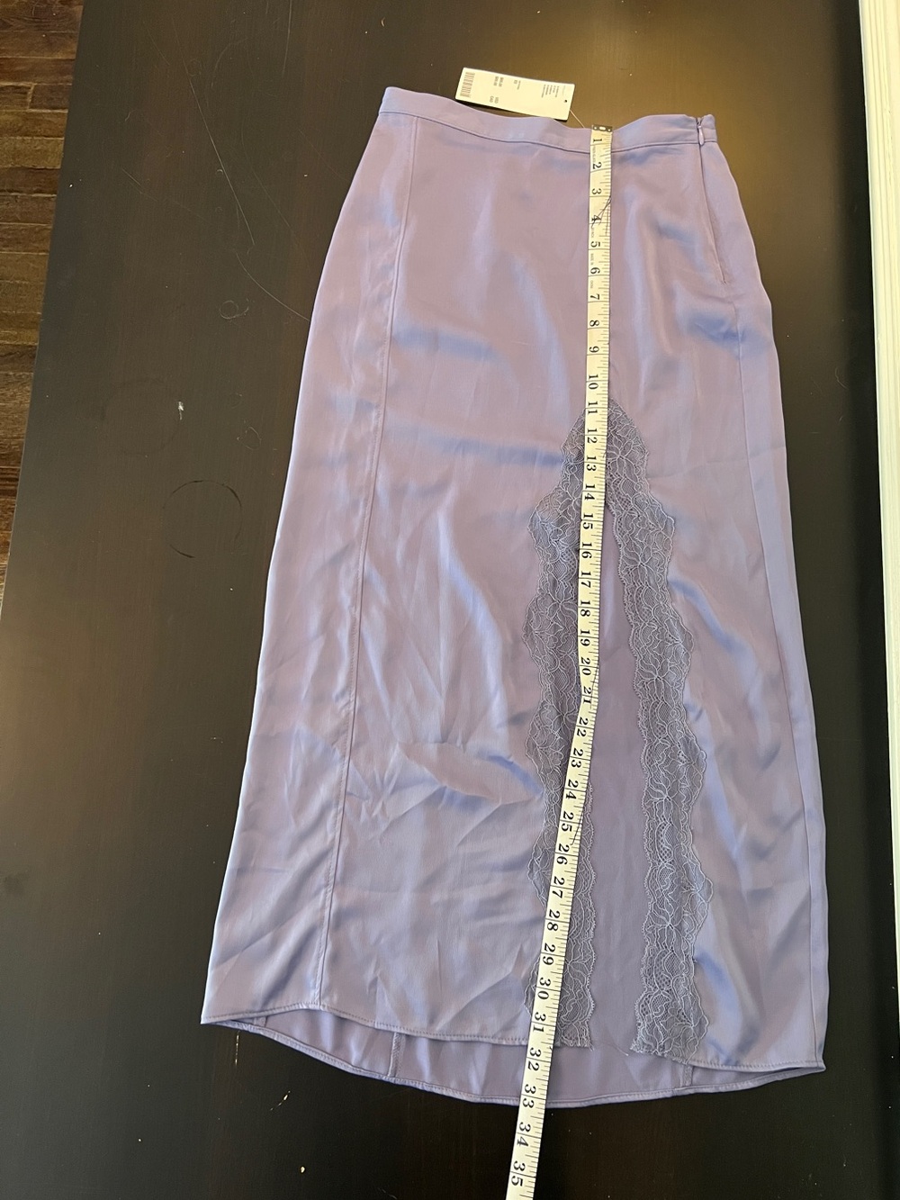 Urban Outfitters Lavender Lace-Panel Midi Skirt NWT